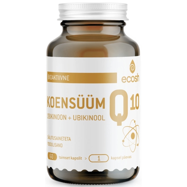 Koensüüm Q10 ubikinoon + ubikinool 60 kapslit