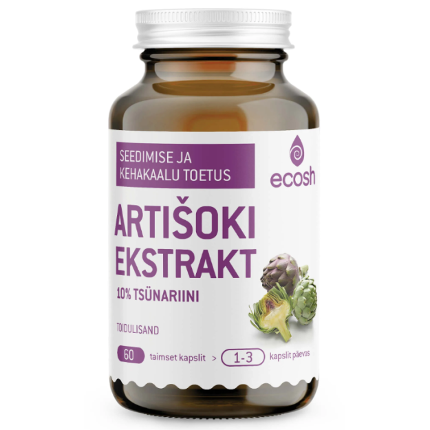 Artišokų ekstraktas 60 veganiškų kapsulių
