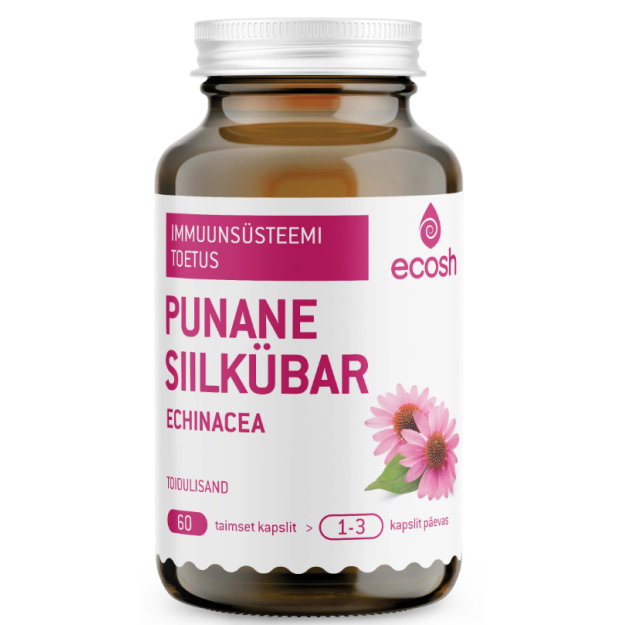 Ecosh Punane siilkübar – ECHINACEA 60 vegan kapslit