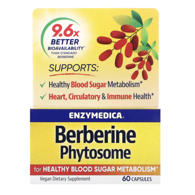 Enzymedica Berberinas Phytosome 60 kapsulių Enzymedica Berberinas Phytosome 60 kapsulių