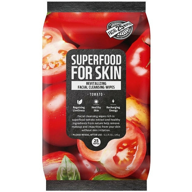 Farmskin Meigi eemaldamise salvrätikud tomatiekstraktiga pilt Farmskin Meigi eemaldamise salvrätikud tomatiekstraktiga foto