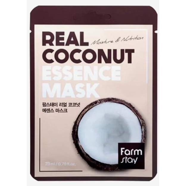 Farmskin Real Essence Lehtmask - Kookos pilt Farmskin Real Essence Lehtmask - Kookos foto