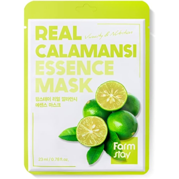 Farmskin Real Essence Lehtmask - Calamansi pilt Farmskin Real Essence Lehtmask - Calamansi foto