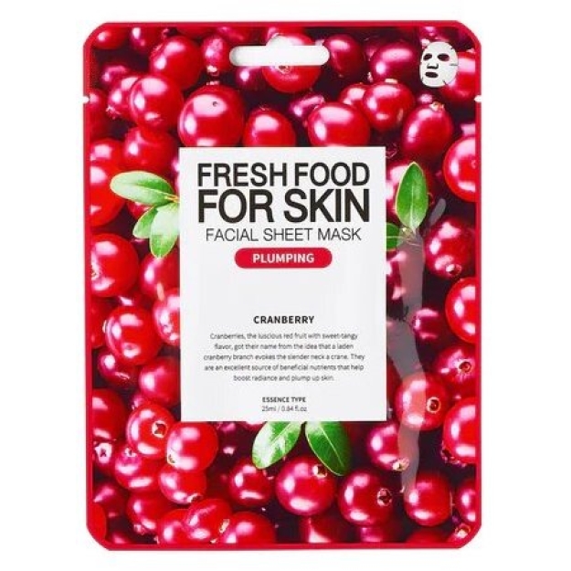 Farmskin Freshfood for skin Тканевая маска для лица - Клюква Farmskin Freshfood for skin Тканевая маска для лица - Клюква