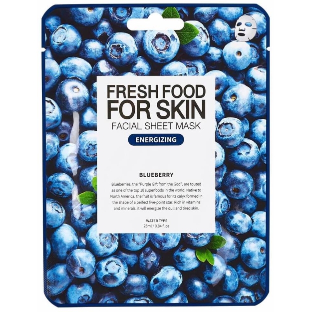 Farmskin Freshfood for skin Facial Sheet Mask - Blueberry Farmskin Freshfood for skin Facial Sheet Mask - Blueberry