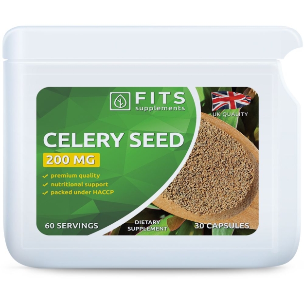 FITS Celery Seed 200mg 30 capsules paveikslėlį FITS Celery Seed 200mg 30 capsules nuotrauka