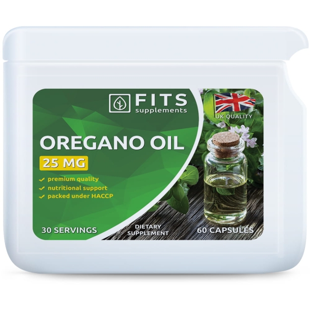 FITS Oregano Oil 25mg capsules paveikslėlį FITS Oregano Oil 25mg capsules nuotrauka