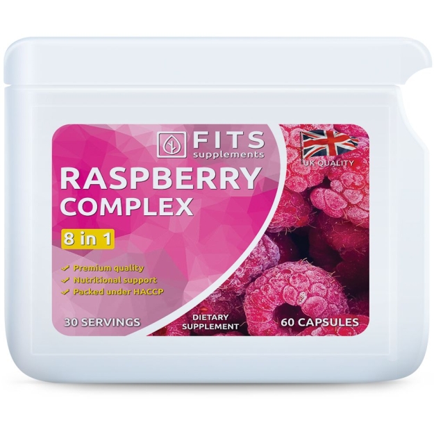 FITS Raspberry Complex 8 in 1 kapsulas bilde FITS Raspberry Complex 8 in 1 kapsulas fotogrāfija