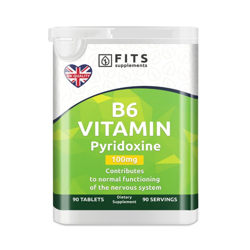 FITS B6-Vitamiin püridoksiin 100 mg tabletid foto