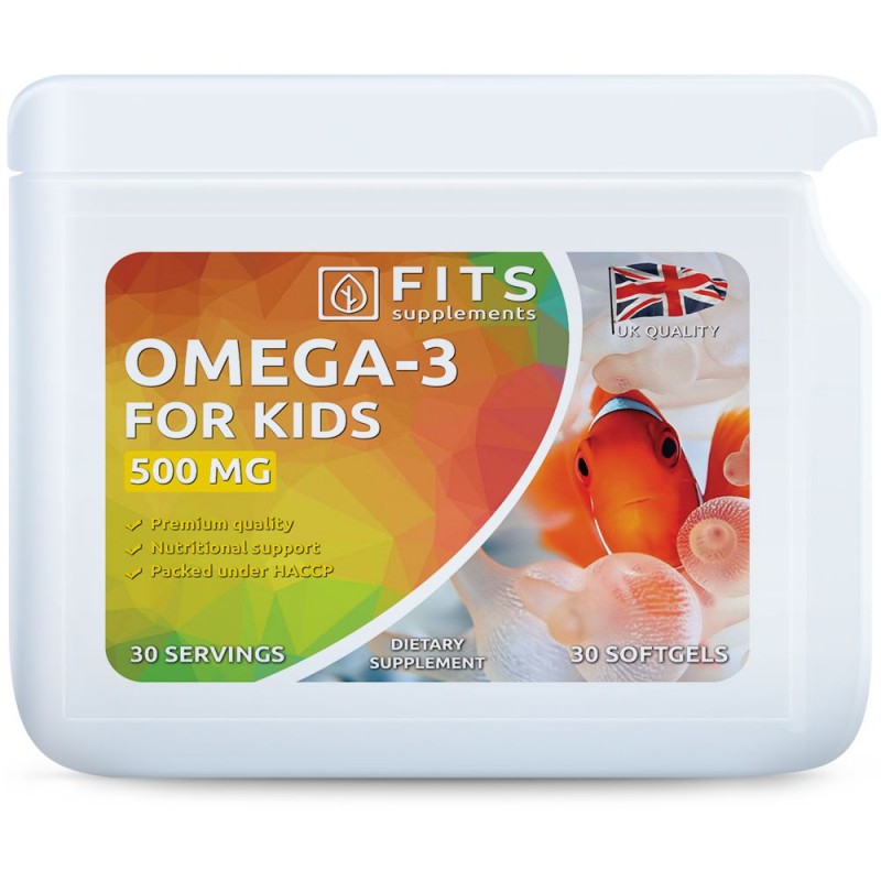 FITS Omega-3 kalaõli lastele 500 mg kapslid