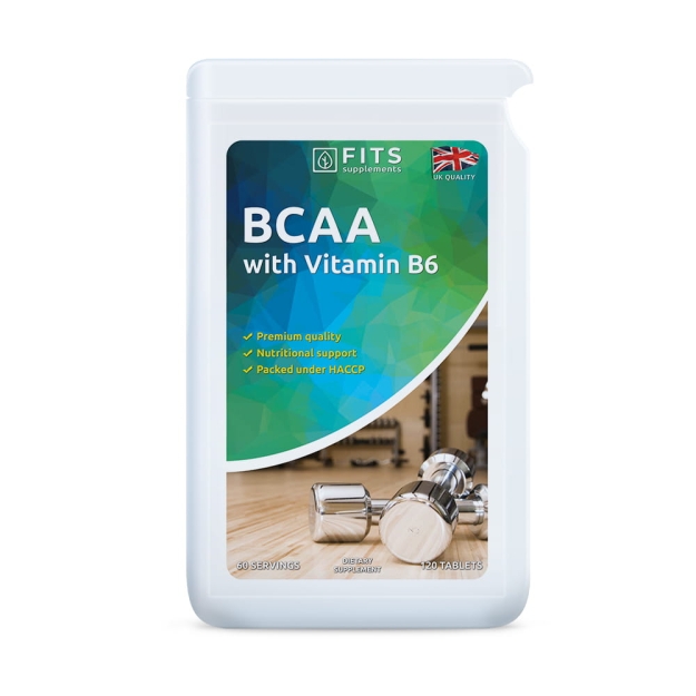 FITS BCAA Plus Amino Acids and B6 120 tabletes fotogrāfija