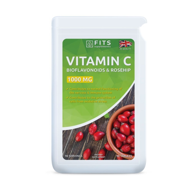 FITS C-Vitamiin 1000 mg, kibuvits ja bioflavonoidid 90 tabletti foto