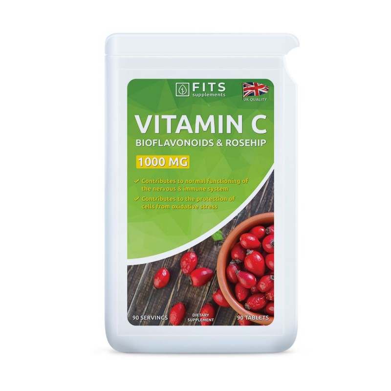 FITS C-Vitamiin 1000 mg, kibuvits ja bioflavonoidid tabletid N90