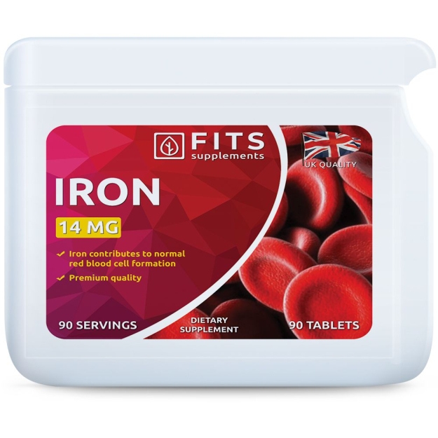 FITS Iron 14mg 90 tablets photo