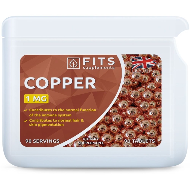 FITS Copper 1mg 90 tablets bilde FITS Copper 1mg 90 tablets fotogrāfija