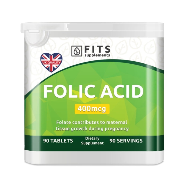FITS Folic acid 400mcg 90 tablečių paveikslėlį FITS Folic acid 400mcg 90 tablečių nuotrauka
