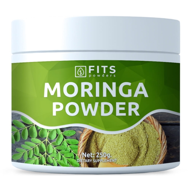 FITS Moringa 250g powder bilde FITS Moringa 250g powder fotogrāfija