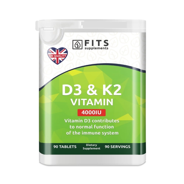 D3 vitamīns un K2 vitamīns 90 tabletēs