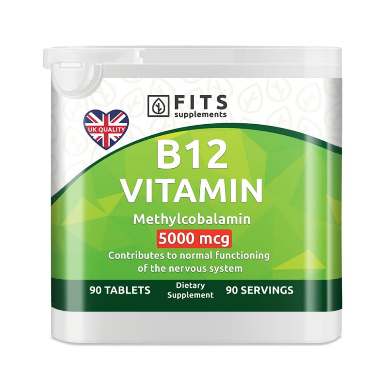 FITS B12-Vitamiin Strong 5000 mcg tabletid N90 foto