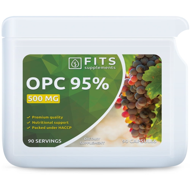 FITS OPC Vynuogių sėklų ekstraktas 500 mg, kapsulės nuotrauka