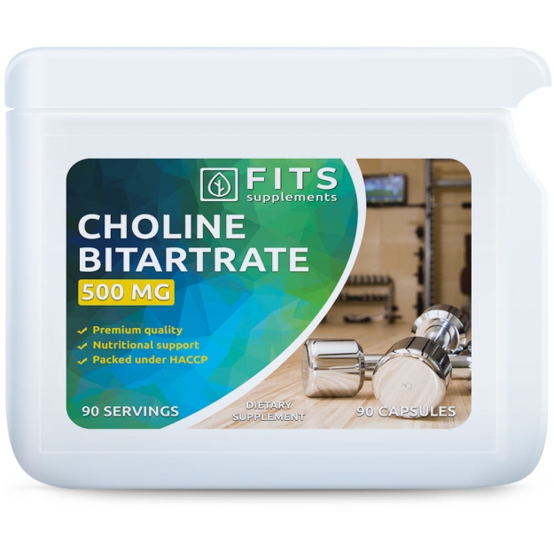 FITS Choline Bitartrate 500mg 90 capsules FITS Choline Bitartrate 500mg 90 capsules