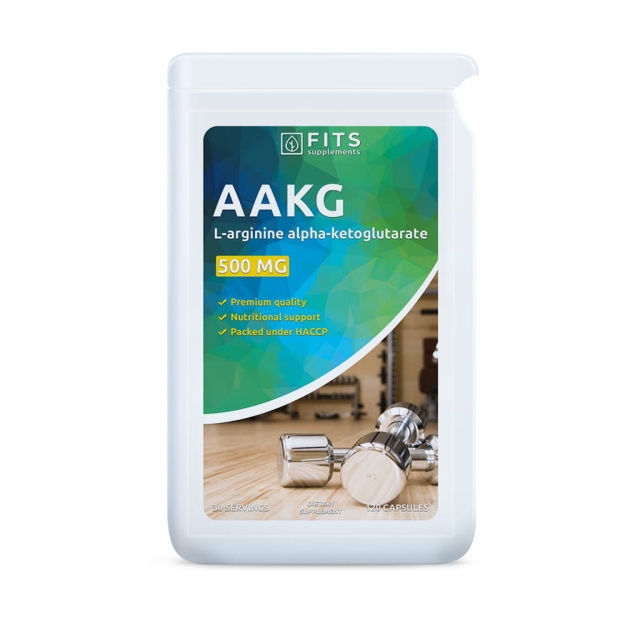 FITS AAKG 500 mg 120 kapsulės FITS AAKG 500 mg 120 kapsulės