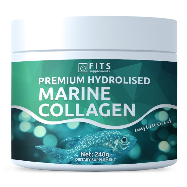 FITS Premium Hydrolyzed Marine Collagen 240g pulveris FITS Premium Hydrolyzed Marine Collagen 240g pulveris