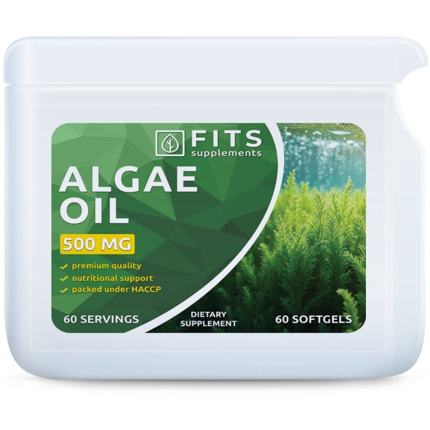 FITS Algae õli (vetikaõli) 500 mg DHA 200 mg 60 kapslit FITS Algae õli (vetikaõli) 500 mg DHA 200 mg 60 kapslit
