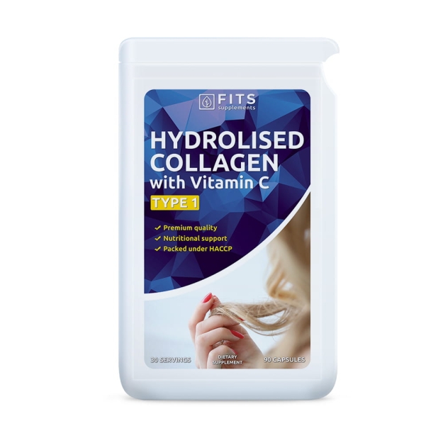 Hydrolyzed Collagen Type 1 with Vitamin C 90 kapsulas