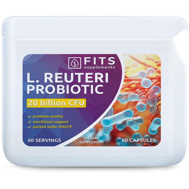 FITS Probiotic L. Reuteri Lactobacillus kapsulas FITS Probiotic L. Reuteri Lactobacillus kapsulas