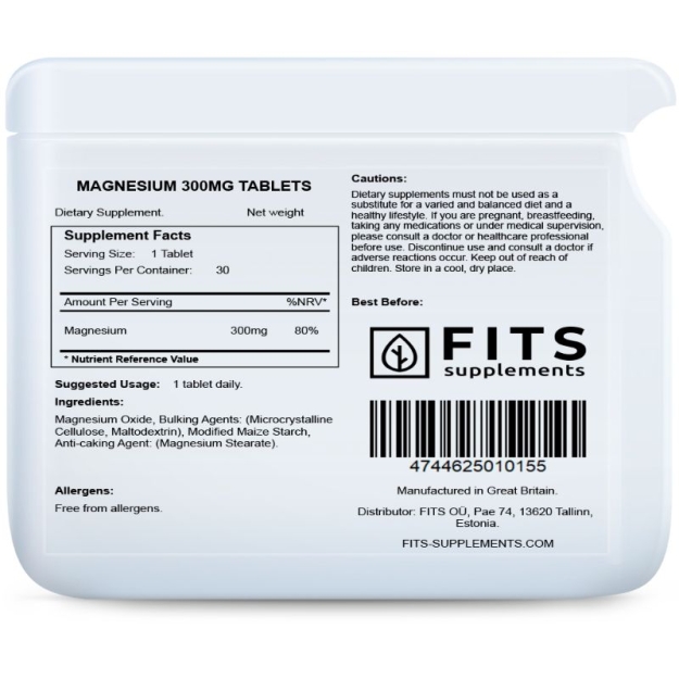 FITS Magnis 300 mg tabletės N90 paveikslėlį FITS Magnis 300 mg tabletės N90 nuotrauka