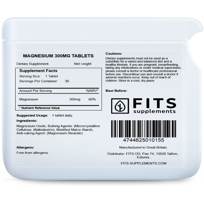 FITS Magneesium 300 mg tabletid foto