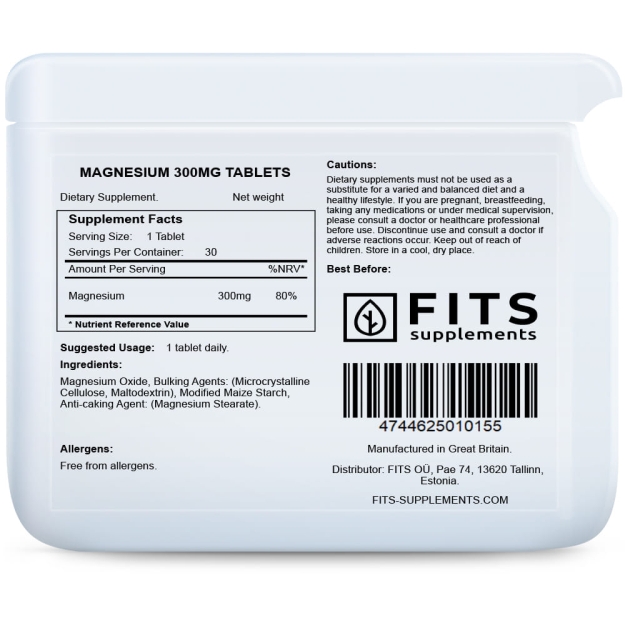 FITS Magnis 300 mg tabletės N90 paveikslėlį FITS Magnis 300 mg tabletės N90 nuotrauka