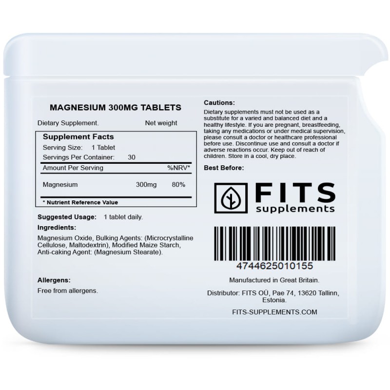 FITS Magneesium 300 mg tabletid foto