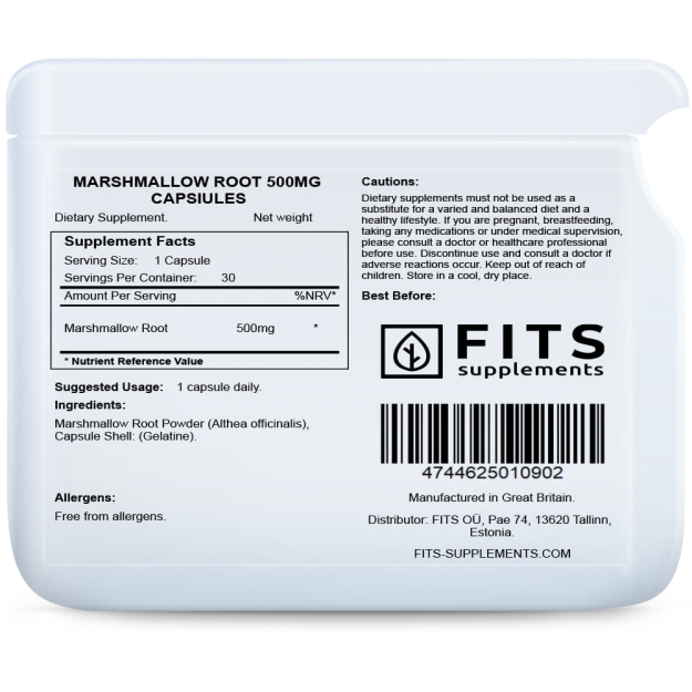 Marshmallow Root 500mg 30 kapselia Marshmallow Root 500mg 30 kapselia