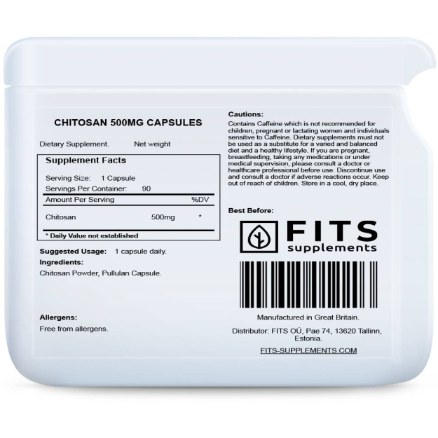 Chitosan 500mg 90 kapselia Chitosan 500mg 90 kapselia
