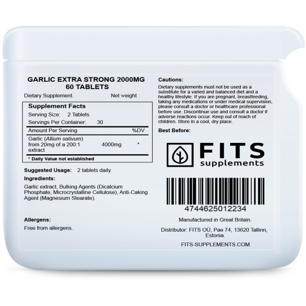 FITS Kompleksas Garlix Extra Strong 2000 mg tabletės paveikslėlį FITS Kompleksas Garlix Extra Strong 2000 mg tabletės nuotrauka