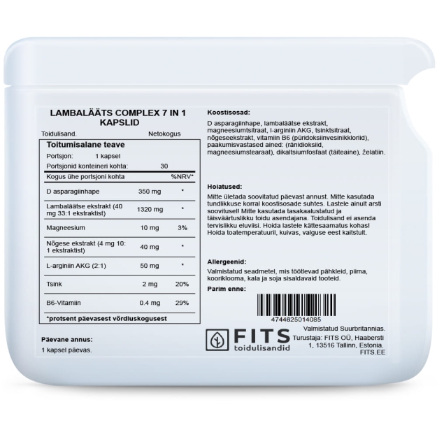 FITS Fenugreek Complex 7 in 1 capsules paveikslėlį FITS Fenugreek Complex 7 in 1 capsules nuotrauka