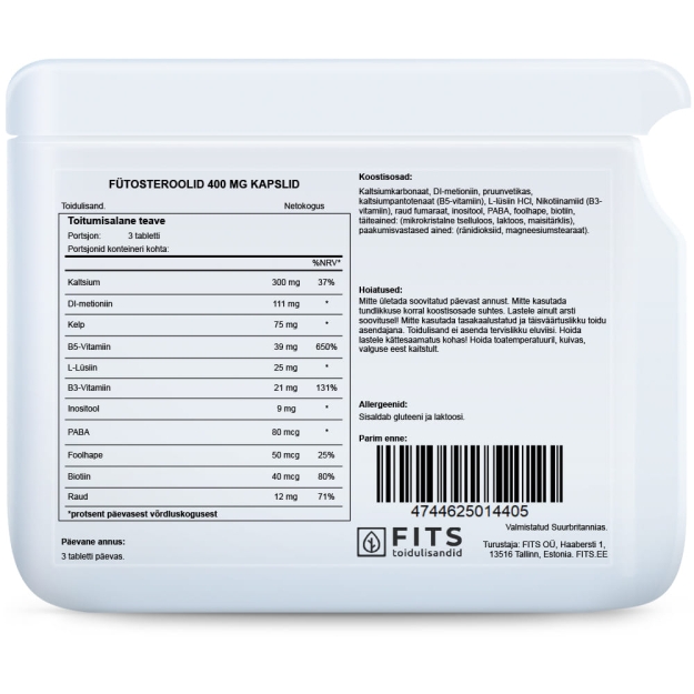 FITS H-Pantoten Hair Nutrition 90 tablets paveikslėlį FITS H-Pantoten Hair Nutrition 90 tablets nuotrauka