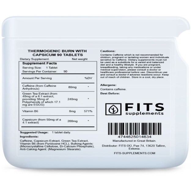 Thermogenic Burn sisältää Capsicum 90 tablettia Thermogenic Burn sisältää Capsicum 90 tablettia
