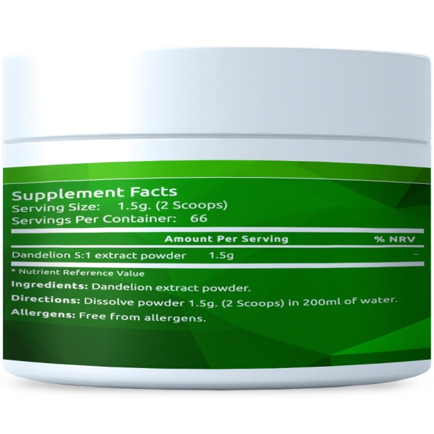 FITS Dandelion extract 100g powder picture FITS Dandelion extract 100g powder photo