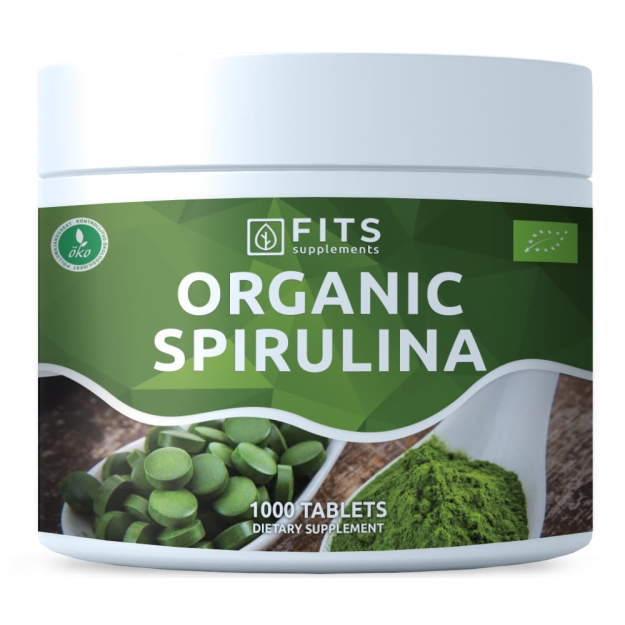 Luomu Spirulina 500mg 1000 tablettia