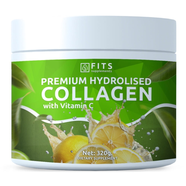Premium hüdrolüüsitud kollageen C-Vitamiiniga pulber 320 g