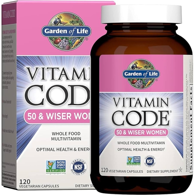 Vitamin Code 50 & Wiser Women 120 vegan capsules
