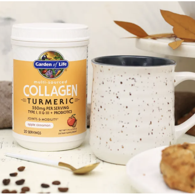 Garden of Life Multi-Sourced Collagen Turmeric 220 g - Apple Cinnamon Garden of Life Multi-Sourced Collagen Turmeric 220 g - Apple Cinnamon