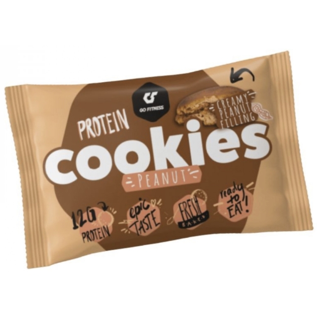 Go Fitness Protein Cookie 50 g - Peanut Butter picture Go Fitness Protein Cookie 50 g - Peanut Butter photo
