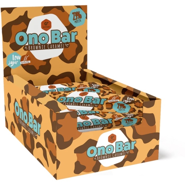 Go Fitness ONO valgubatoon 40 g - Brownie karamell pilt Go Fitness ONO valgubatoon 40 g - Brownie karamell foto