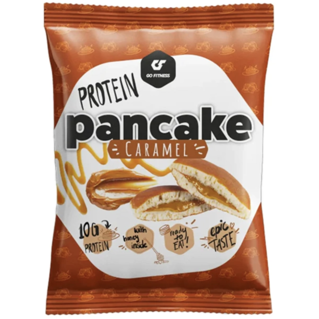 Go Fitness Olbaltumvielu pankūka 50 g - karamele bilde Go Fitness Olbaltumvielu pankūka 50 g - karamele fotogrāfija