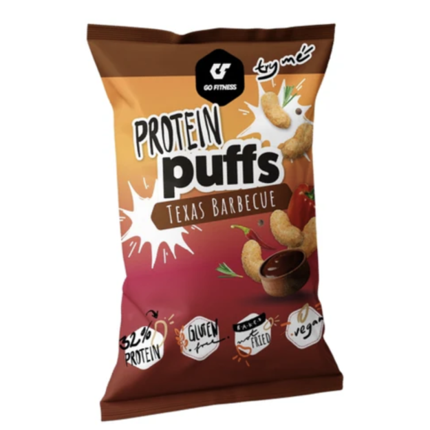 Go Fitness Protein Puffs 50 g - Texas Barbecue Go Fitness Protein Puffs 50 g - Texas Barbecue