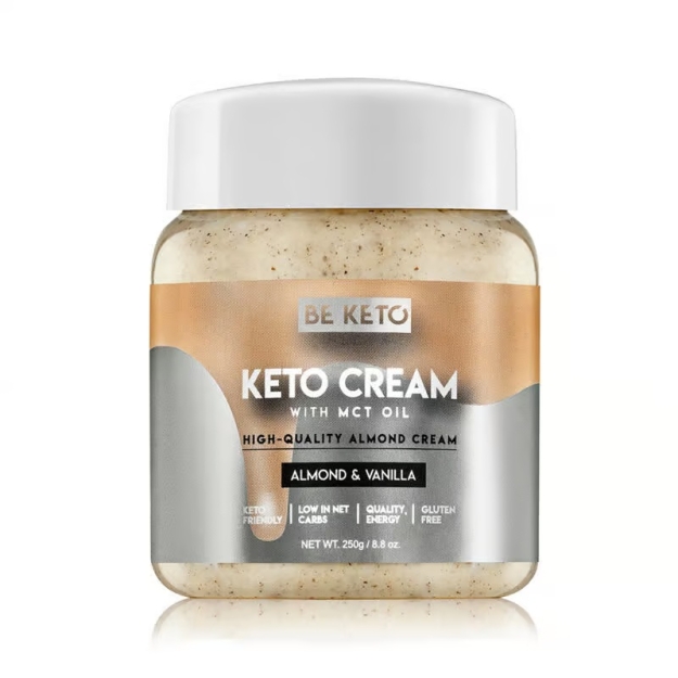 Keto Cream + MCT 250 g - Mandeles un vaniļa Keto Cream + MCT 250 g - Mandeles un vaniļa